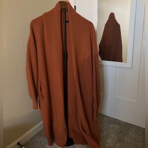 Women's Rust Cardigan Sweater
